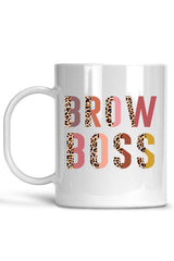 Brow Boss - Half Leopard Mug