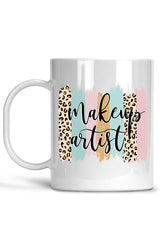 Makeup Artists-Leopard Brushstroke-Makeup Mug