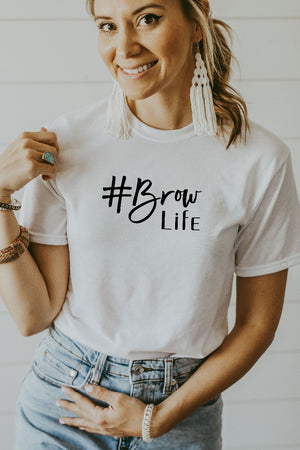 Women's White Brow Life Shirt