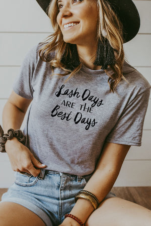 Women's Grey Lash Days Are The Best Days Shirt