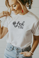 Women's White Lash Life Shirt