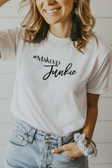 Women's White Makeup Junkie Shirt