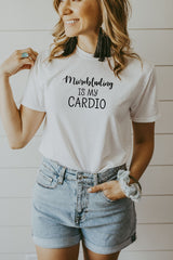 Women's White Microblading Is My Cardio Shirt