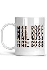 Nail Boss - Black Leopard - Coffee Mug