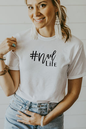 Women's White Nail Life Shirt