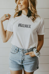 Women's White Nailholic Shirt