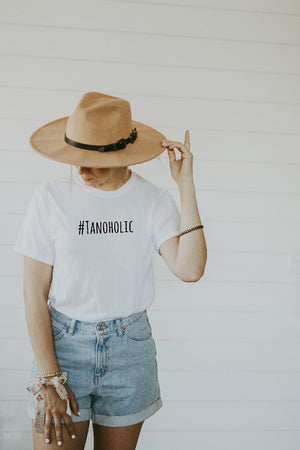 Women's White Tanoholic Shirt
