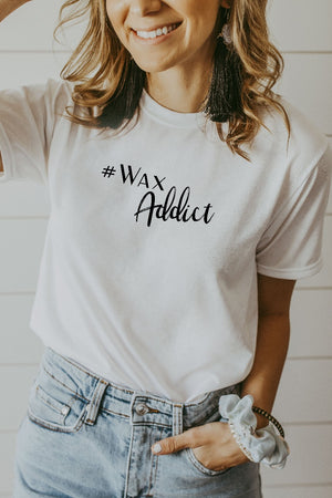 Women's White Wax Addict Shirt