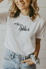 Women's White Wax Addict Shirt