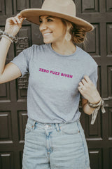 Women's Grey Zero Fuzz Given Shirt