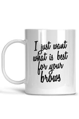 I Just Want What is Best For Your Brows Mug